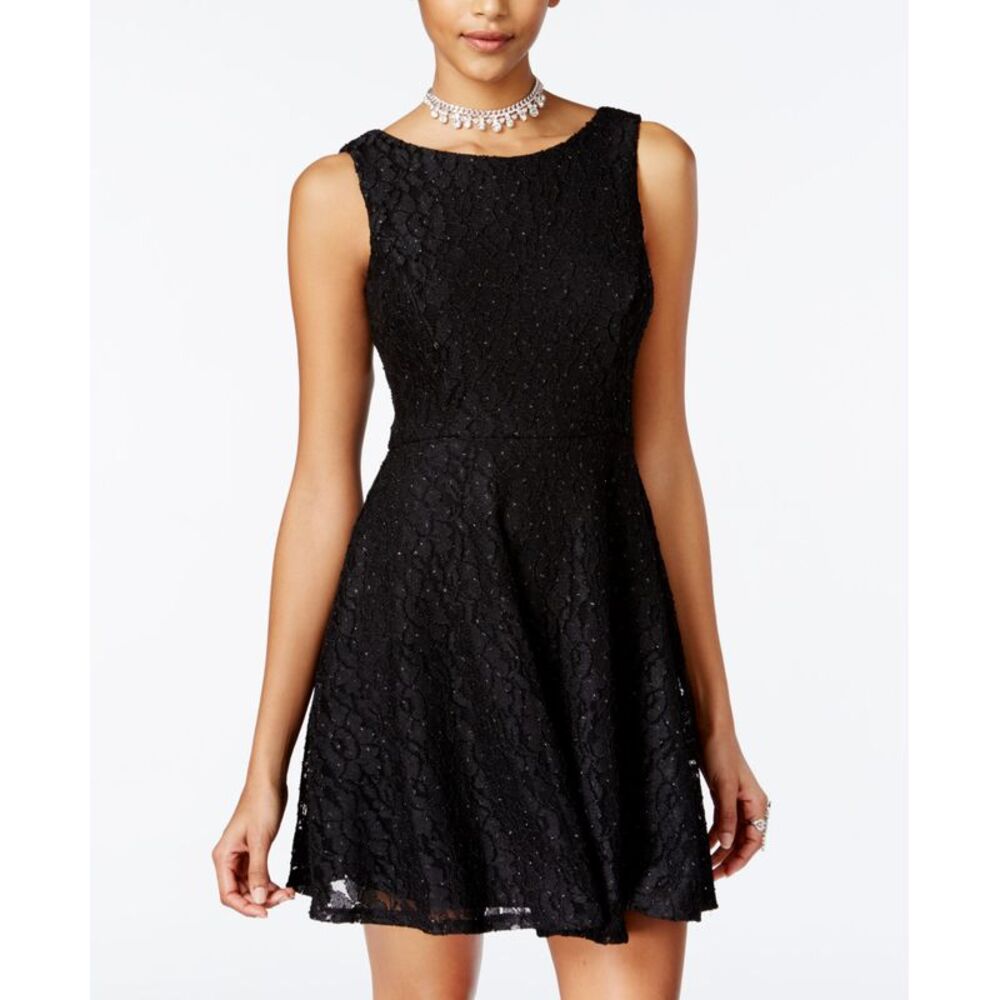 Speechless Juniors Glittered Lace Dress